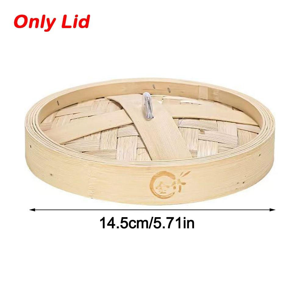 Neuer Handgefertigter Bambus-Dämpfer Stapelbar mit Deckel Dämpfkorb Große Kapazität Küchengeschirr Zum Dämpfen von Klebreis