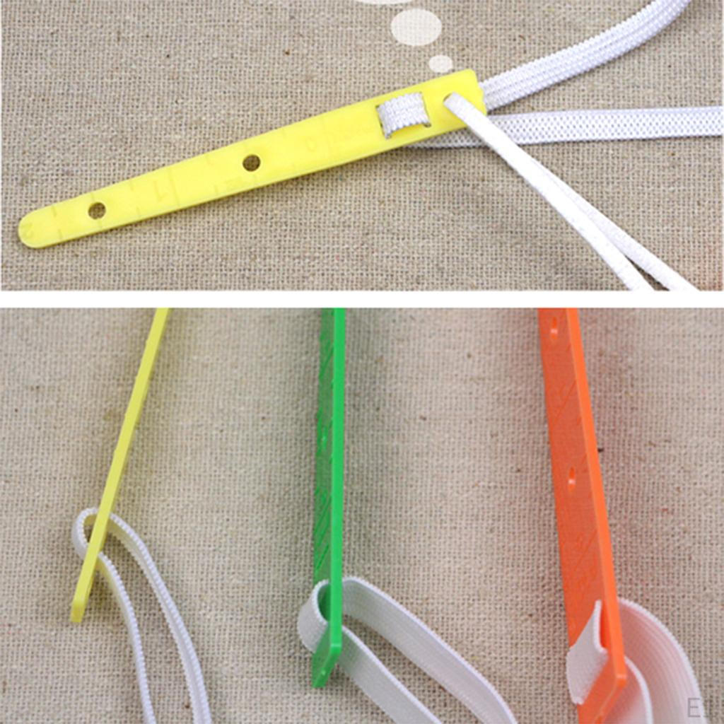 3 Pieces Plastic Elastic Guides Glides Threader 7.5mm, 8.7mm & 10mm Threading Elastic/Ribbon/Bag