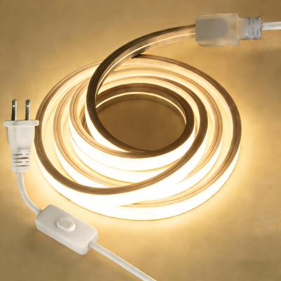 1M Waterproof High-Brightness Silicone LED Strip Light, 100V, Linear Emission, Flexible and Cuttable Silicone Tube, Easy Installation, Eye-Friendly
