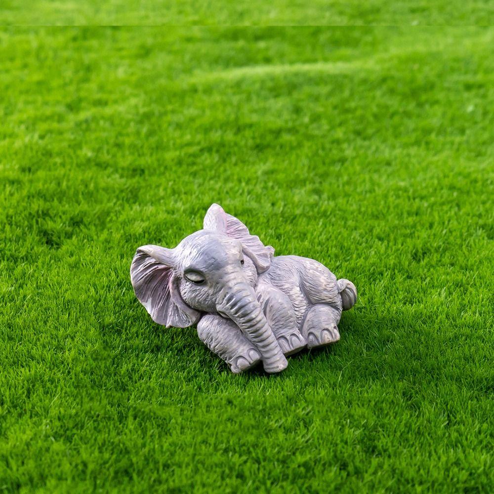 Multicolor Miniature Elephant Resin Desktop Knickknacks Toy Mini Elephant Figurines
