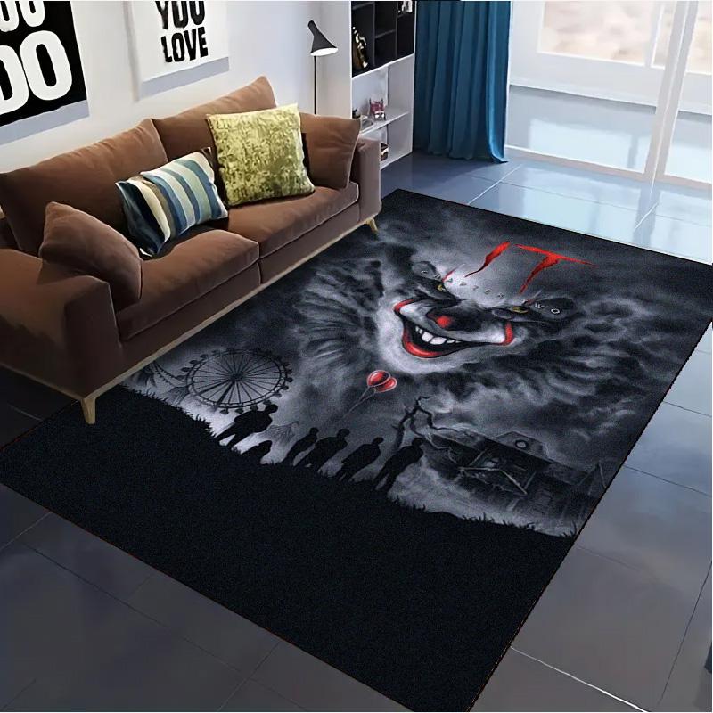 It Clown Carpet Rug for Living Room Bedroom Home Sofa Decoration,Kids play Non-slip Floor Mat