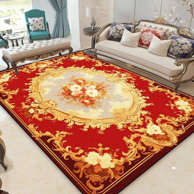 Persian Luxury Red Carpets Living Room Printing Home Decoration Large Area Soft Rugs 140x200 Bedroom Lounge Non-slip Floor Mats