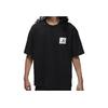 Jordan Pure Color Patch Crew Neck Short Sleeve T-Shirt Men Tops Black DZ7314-010