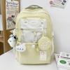 New Heat Transfer Korean Style Large Capacity Backpack for Middle High School College Students Trendy Versatile Travel Daypack