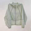 Female Summer Breathable Lightweight Sun Protection Jacket, Loose-Fit Sun Protection Cardigan, Solid-Color Minimalist Windbreaker