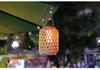 Solar Chinese Bamboo Rattan Weave Lantern - Spring Festival Outdoor Hanging Decoration for Balcony, Garden, and Courtyard.