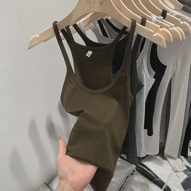 Dámské letní zeštíhlující pletené tílko - bez rukávů, stylové, skutečné fotografie