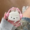 Earphone Case For Airpods 4 2 3 1 Pro 3 2 Kawaii Cute Cartoon 3D Miffy Rabbit Wireless Bluetooth Headset Protective Soft Cover