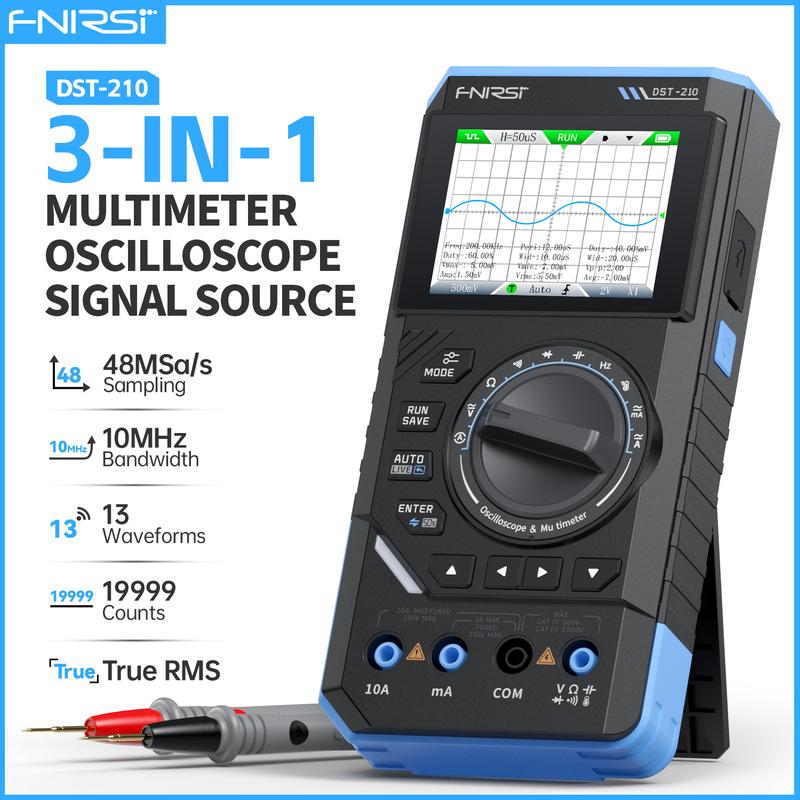 FNIRSI DST-210 and DST-201 - 2-in-1 Automotive Diagnostic tool, Portable, Rotary Control, Ideal for Home and Car Repair