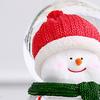 Jul Snöglob Färgskiftande Ljus Jul Kristallkula Dekor Harts Glas Julkula
