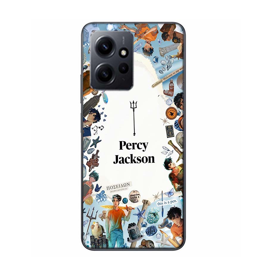 P-Percy J-Jackson Poseidon Camp Half-Blood Phone Case For Redmi 12 13C 14C 12C Note 14 13 Pro Plus 10 10A 10C 9 9A 9C 9T K70 K80