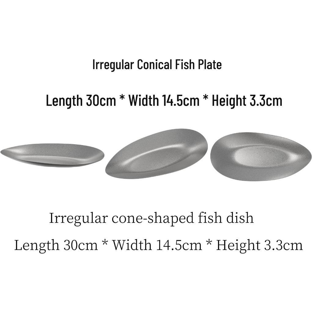 Retro Stainless Steel Bowl & Plate Set - Stylish Tableware for Home & Outdoor Use