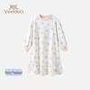 YEEHOO Girls' 7A Antibacterial Cotton Blend Pajama Dress