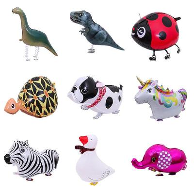Palloncini a Forma di Animali Carini che Camminano: Decorazioni in Foglio di Alluminio per Asilo, Centro Commerciale e Compleanni