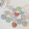 Elegant Sequins Heart Phone Holder: Women's Magnetic Ring & Stand for TV Viewing
