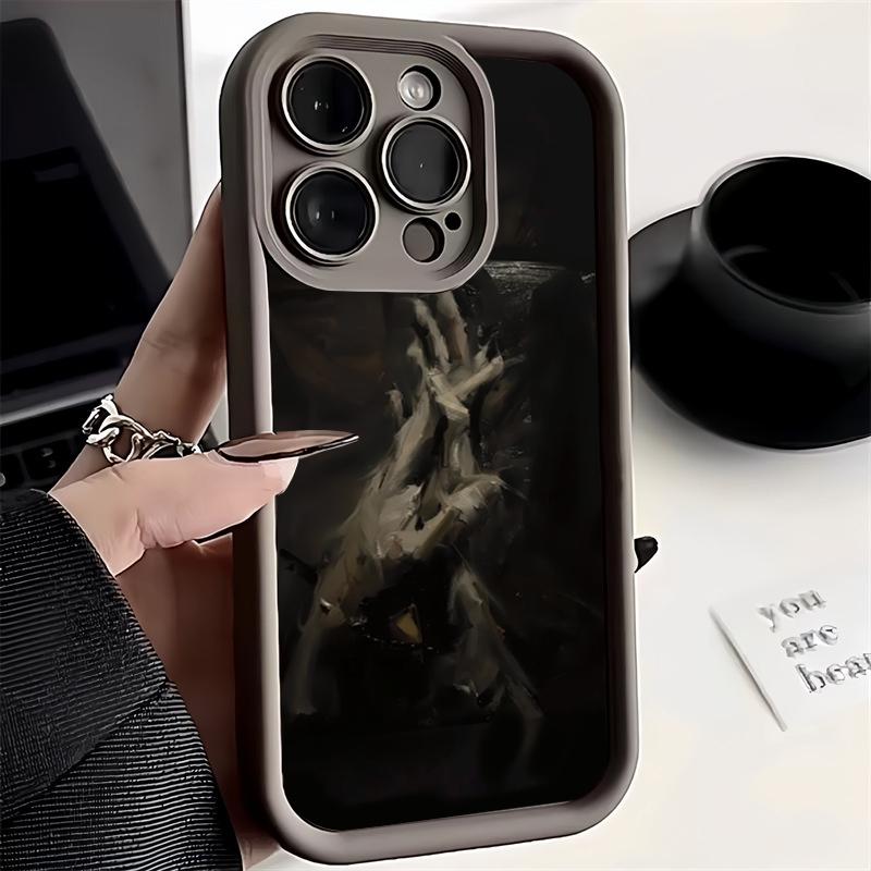 Redmi Note 13 Pro 4G Hülle für Xiaomi Redmi Note 12s 13 4G 11 11s 10s 10 12c 13c Pro Plus 5G Ölgemälde Zwei Hände Stilvolle Abdeckung