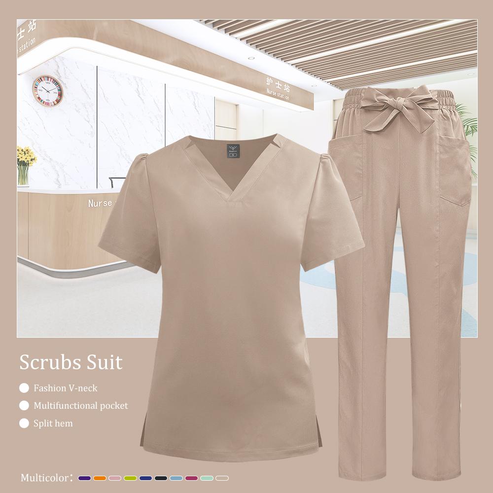 

Медичний Халат Uniform Докторський Костюм Жіночий Медсестринський Халат Стоматологічний Педіатричний Робочий Одяг Швидкосохнучий Медичний Сервіс Набір для Догляду L