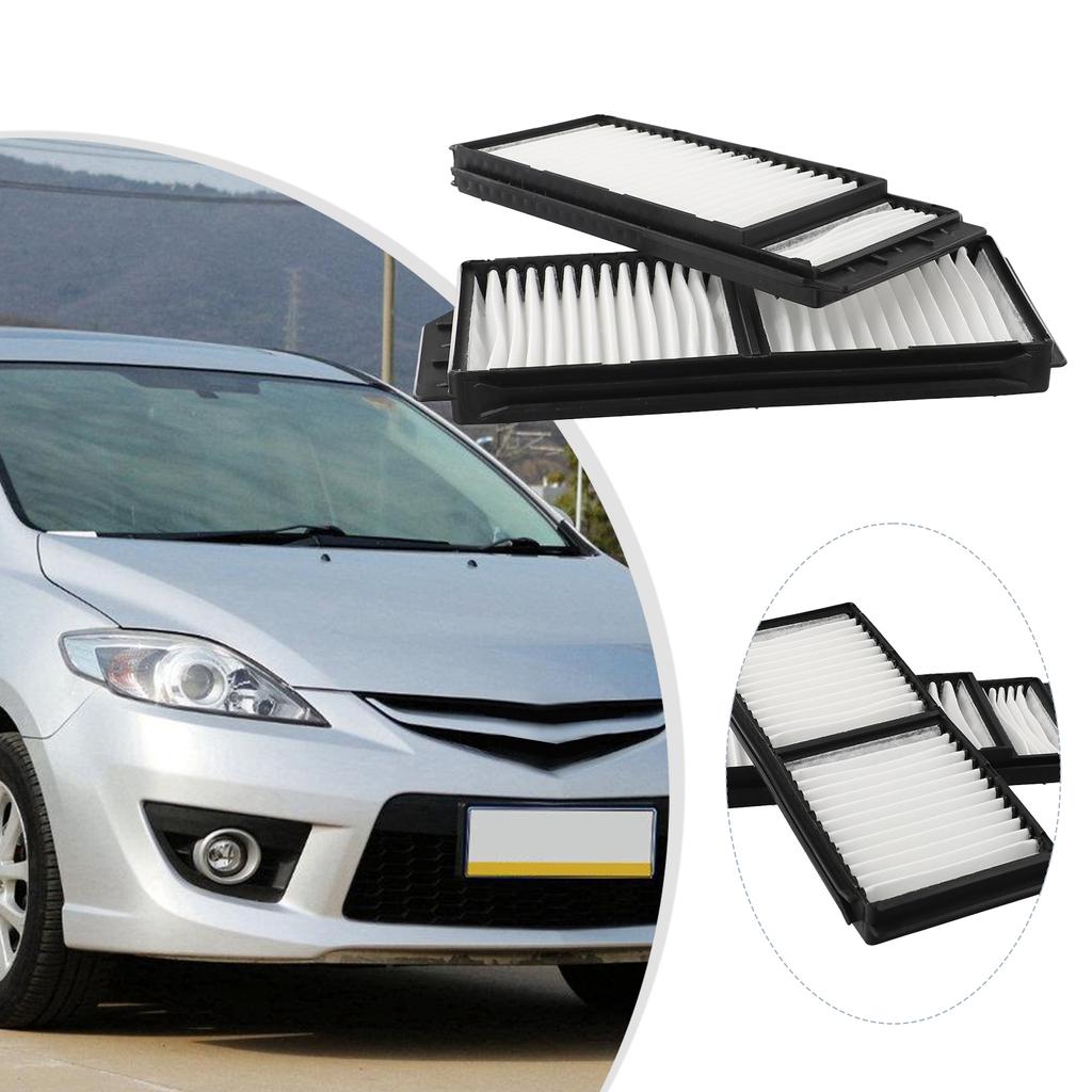 Kit Cabin Air Filters Replacement Spare Accessories Front Parts White 236x96x22mm 2Pcs BP4K6-1J-6X9A BP8P-61-J6X BP8P-61-J6X-9A