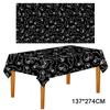 Pumpkin Ghost Spooky Bat Tablecloth Bronzing Haunted House Tablecover  Trick or Treat