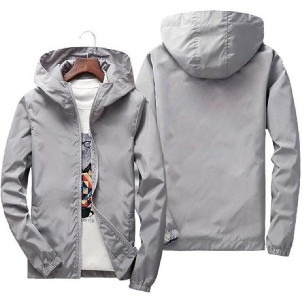 Men's Plus Size Loose Fit Casual Hooded Jacket