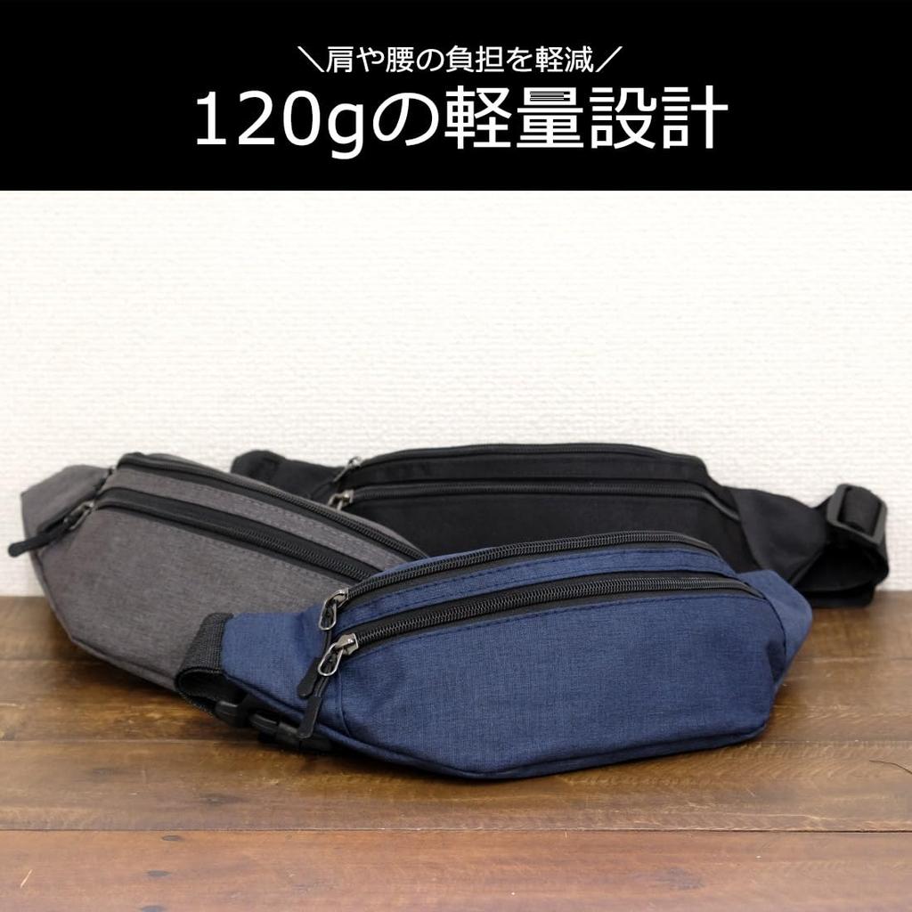 BEEL Waist Pouch for Men and 4 for and Casual Black Women, Pockets, Lightweight, Running, Travel, Work, Wear,