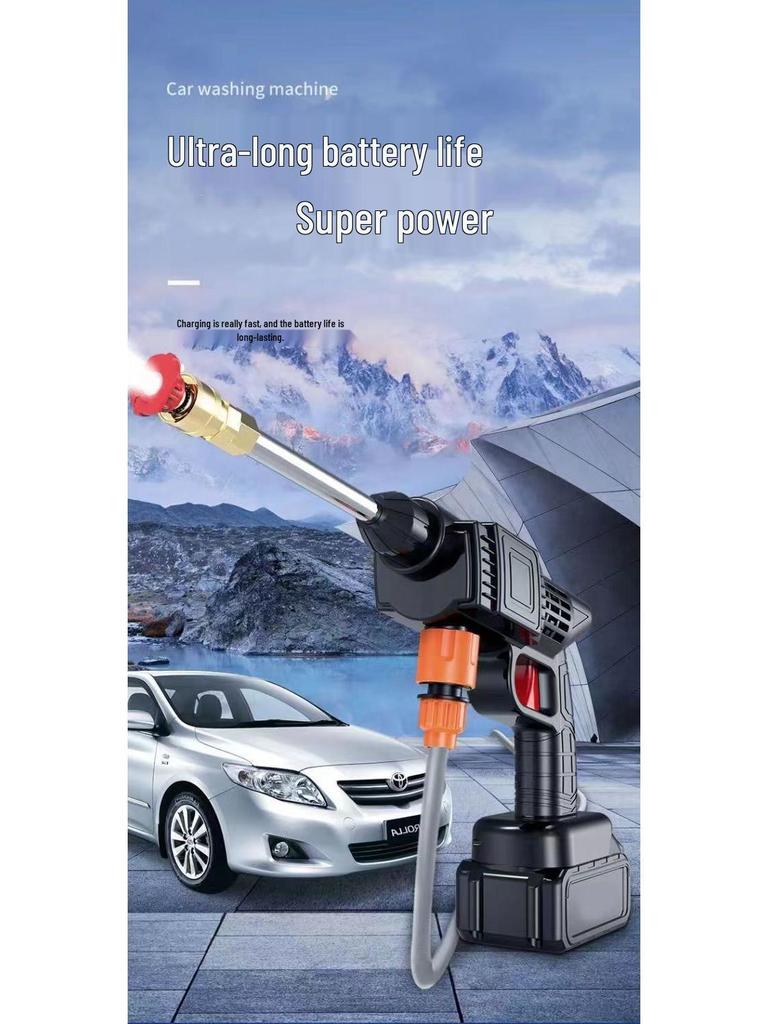 Cordless High-Pressure Handheld Car Washer with Lithium Battery