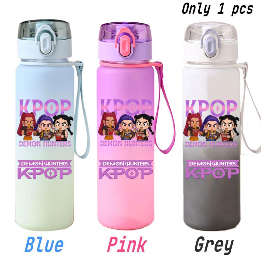 For KPOP Cup 750ML Bottle Portable Sports Kpop Plastic Anime Gradient Drinking Direct Drinking Water Cup Gourd Container