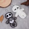 Halloween Funny Skull Mummy Plush Toy Bat Creative Stuffed Doll Keychain Bag Pendant Key Hanging Decor Fun Holiday Gifts