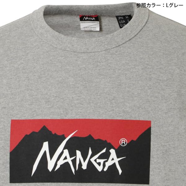 Nanga ECO HYBRID BOX LOGO TEE Hybrid Box Logo Long Sleeve OATMEAL M L/S (Eco Tee)