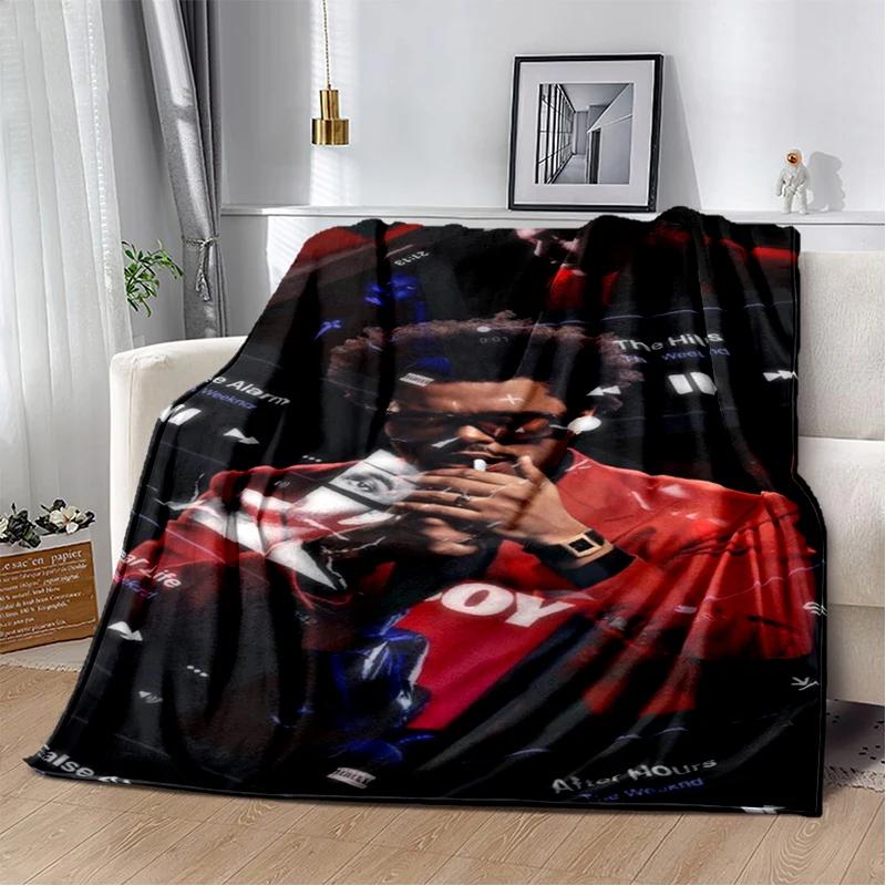 3D The Weeknd X.O R&B Singer Blanket,Soft Throw Blanket for Home Bedroom Bed Sofa Picnic Travel Office Cover Blanket Gift Kids