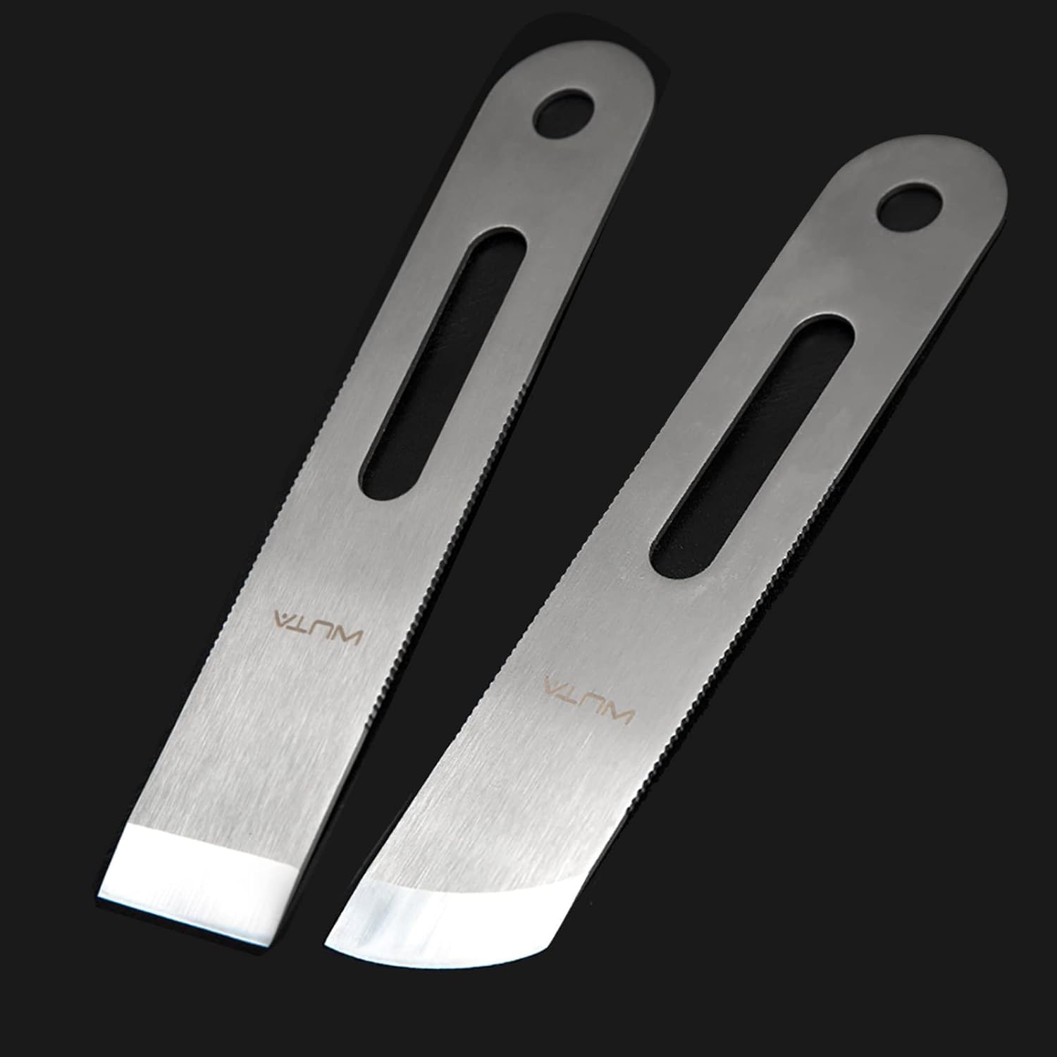 

WUTA Leather Craft Косое кожаное лезвие DIY Инструмент для рукоделия Косой нож, Нож, Ширина прибл. 35мм, (Правый + Прямой)