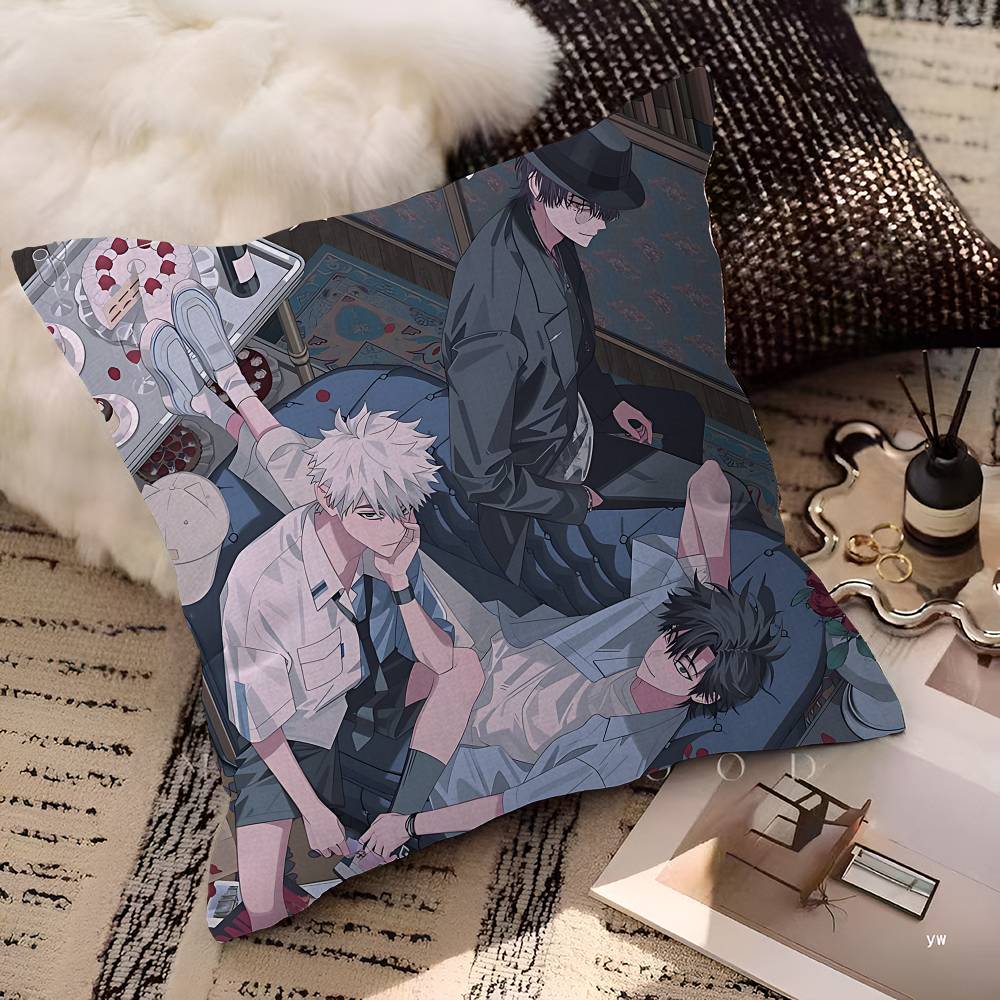 Link Click Anime Cushion Cover Polyester Sofa Cushions Decorative Throw Pillows Home Decoration Pillowcover