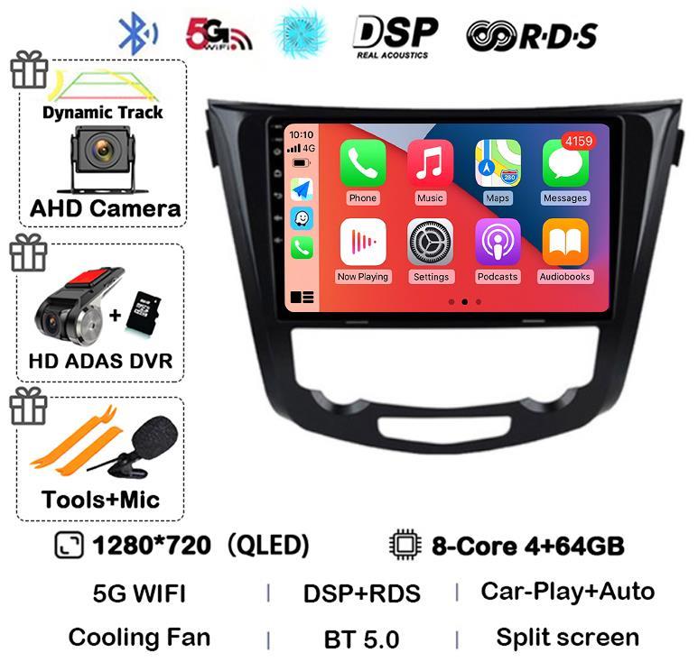 Android14 Car Radio Player For Nissan Qashqai J11 X-Trail Xtrail T32 Rogue Dualis 2013-2021 Support OEM BOSE 360 Auto Carpaly 4G