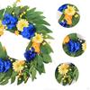 Artificial Wreath Wall Hanging Ornament for Door Elegant Garland 50cm Diameter Wedding Porches