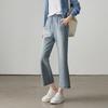 SOFSIL Women's 2026 Spring Elastic Waist Slim Flared Cropped Jeans