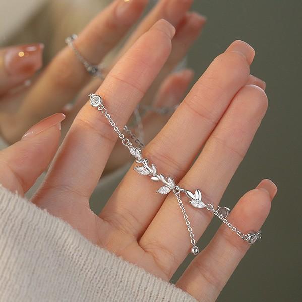 Sui Sui Ping An Wheat Sui Bracelet Women's Niche Exquisite Personality Versatile Ins Wind Fringe Pendant Charm