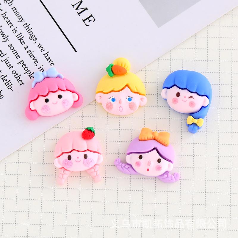 Cute Girl Resin Accessories: Phone Case, Hair Accessories, Cups, Cream Glue, DIY Resin, Shoe Buckle, Shoe Flower Patches