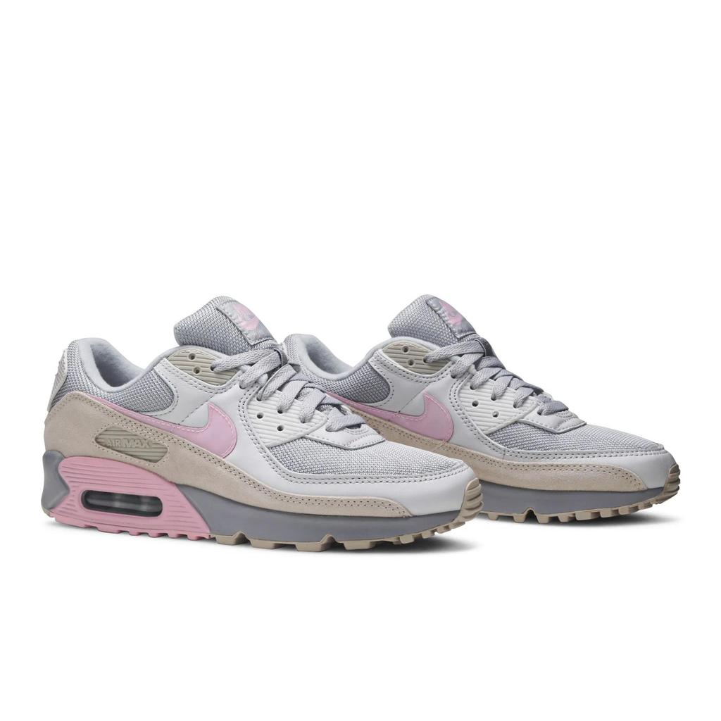 Nike Air Max 90 'Pink String' (Unisex) Vast Grey / Pink / Wolf Grey / String Running Shoes CW7483 001
