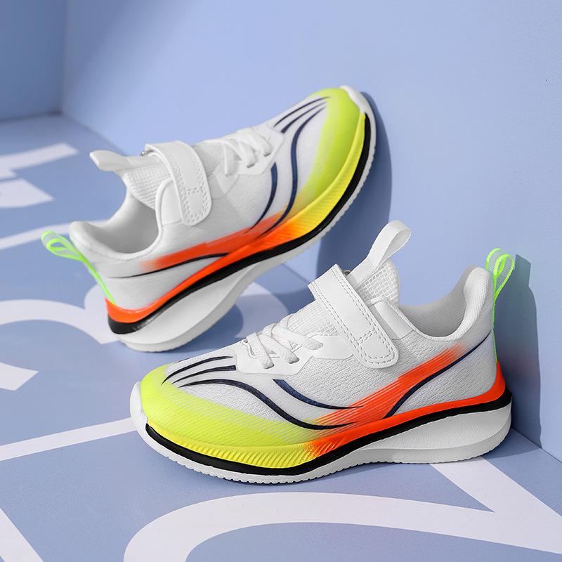 Children's lightweight running shoes 2025 autumn new models Zhongda boys mesh breathable soft sole leisure sports classmates