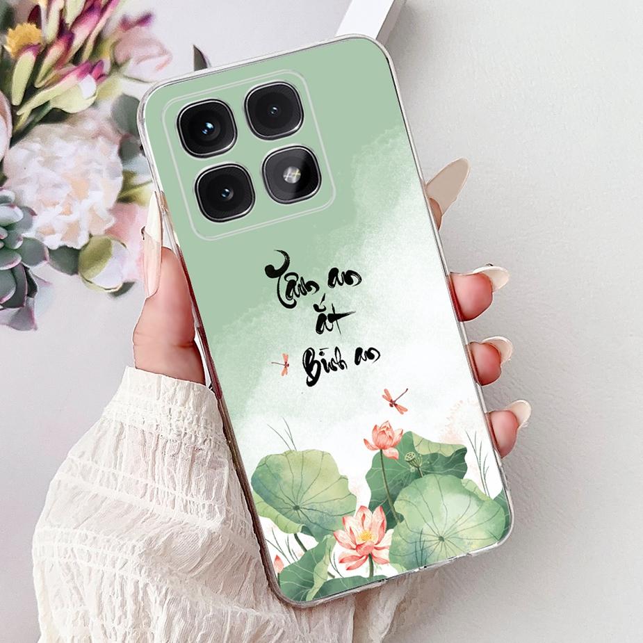 For Xiaomi 14T Pro Case 2025 New Luxury Painted Cover Clear Silicone Phone Case For Xiaomi Mi 14T Pro Mi14T 5G Soft Fundas Coque