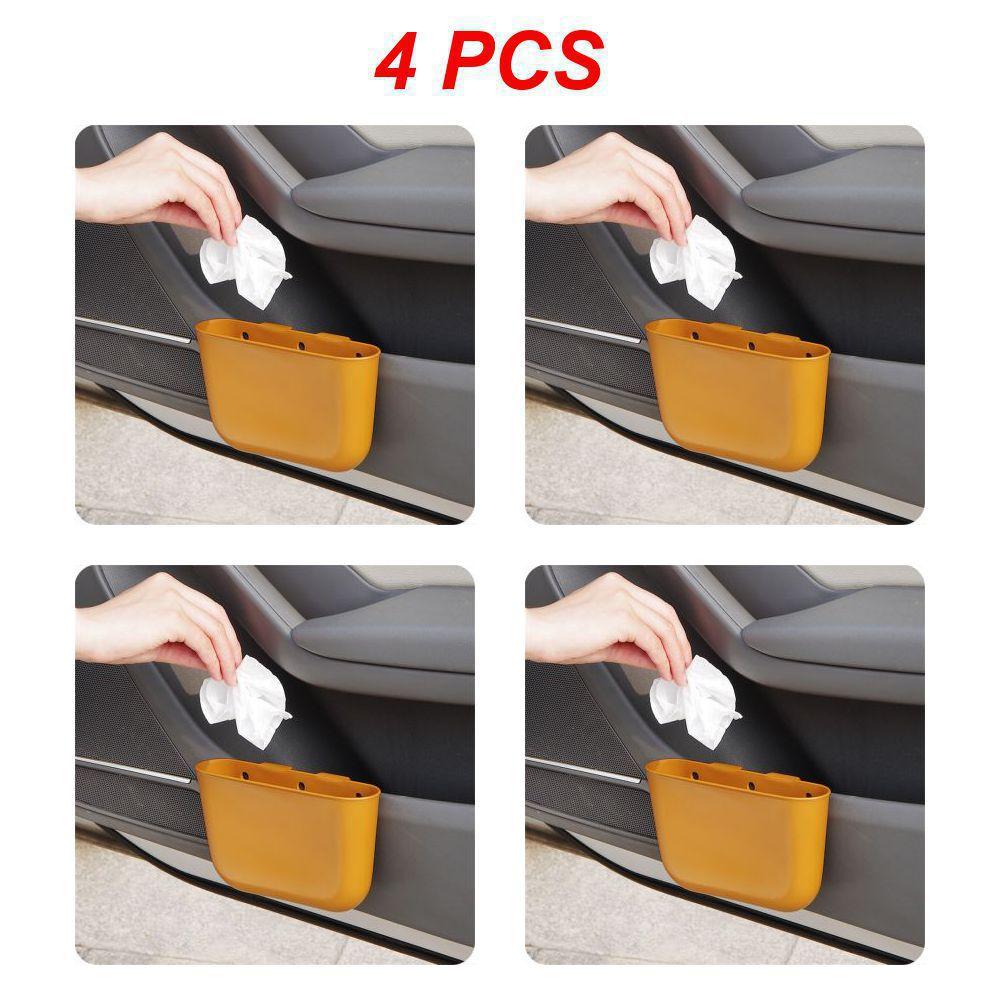 2~5PCS Small Garbage Bin Portable Double-button Design Car Interior Accessories Car Garbage Cans Creative Car Accessories