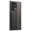 LC.IMEEKE For Samsung Galaxy S22 Ultra 5G Carbon Fiber Texture Phone Case PU Leather+TPU+EVA Phone Cover