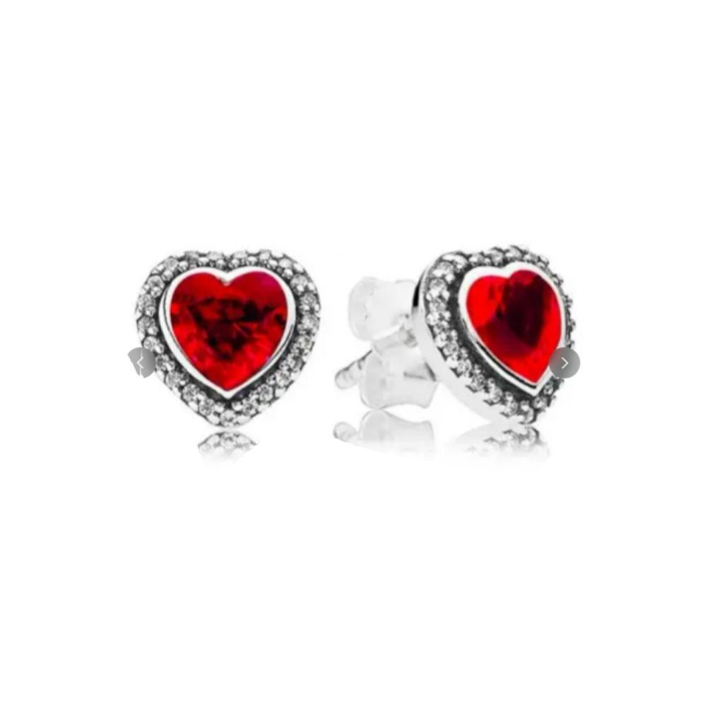 Red,pink, bow earrings are fit women with primitive charm. 925 silver earrings DIY birthday jewelry gift new