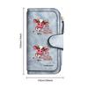 Cute Cow Printed Long Wallet Casual Multi Slot Portable Card Holder Purse for Daily Use