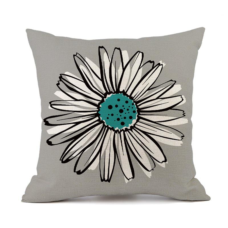 Outdoor Waterproof Cushion Cover 45X45 Floral Pillowcover Decorative Sofa Cushions Throw Pillows Pillowcase