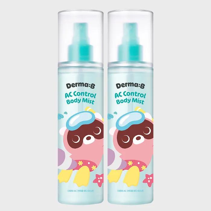 [Limited Edition] [Doguri Collaboration] Derma B AC Control Body Mist 200ml 1+1 [GIFT] 2 Tube Samples (Random)