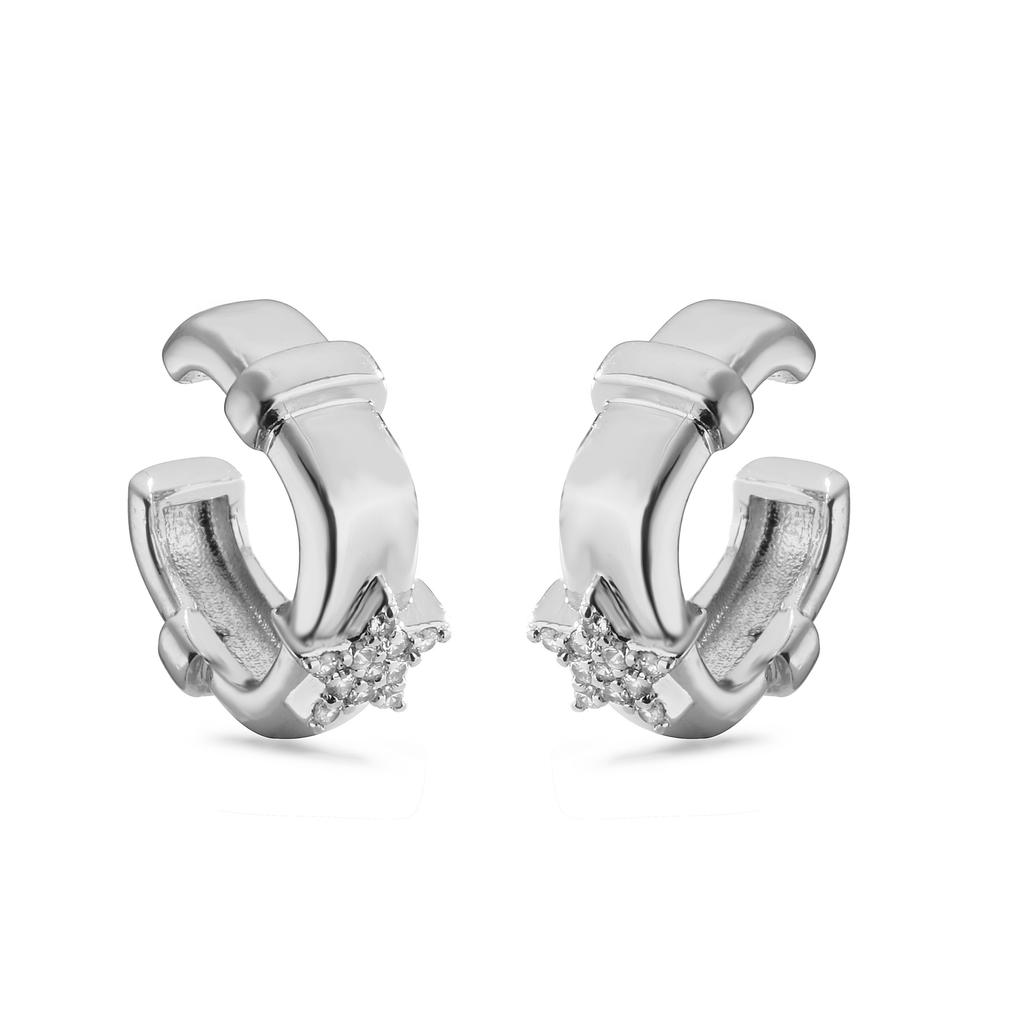 HECHENG,Fashion Ear Cuffs Without Piercing Ear Clip Earrings Non-Piercing Fake Cartilage Earrings For Women Zircon