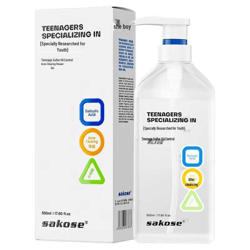 Sakose Teen Sulfur Oil Control Acne Body Wash 500ml