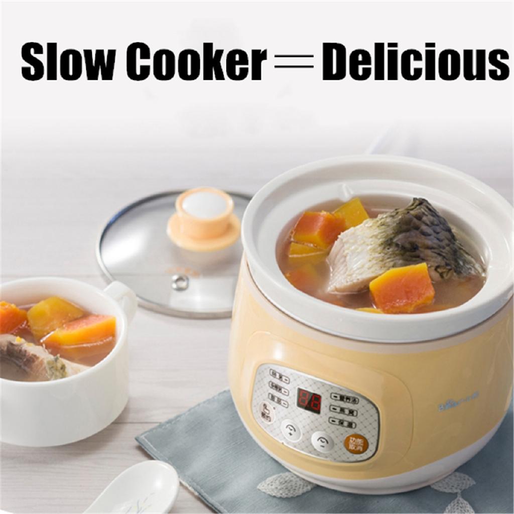 Ceramic Fully Automatic Soup Pot Congee Bird's Nest Stew Pot Mini Multi-function Safe Slow Cooker Electric Slow Cooker