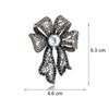 Vintage  Pearl Bowknot Brooches For Women Clothing Coat Jewelry Party Accessries Gifts